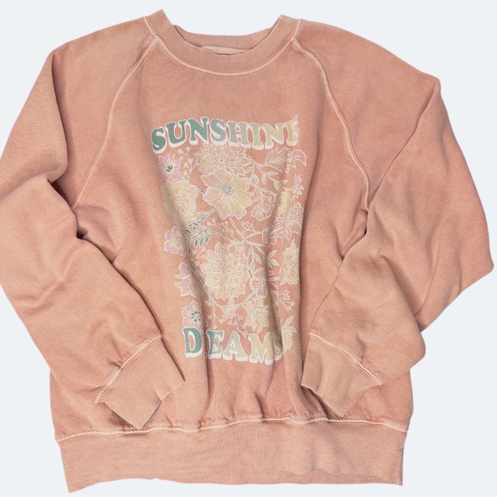 BILLABONG‎ Graphic Sunshine Dreams Crewneck Sweatshirt Size XL - Picture 5 of 7